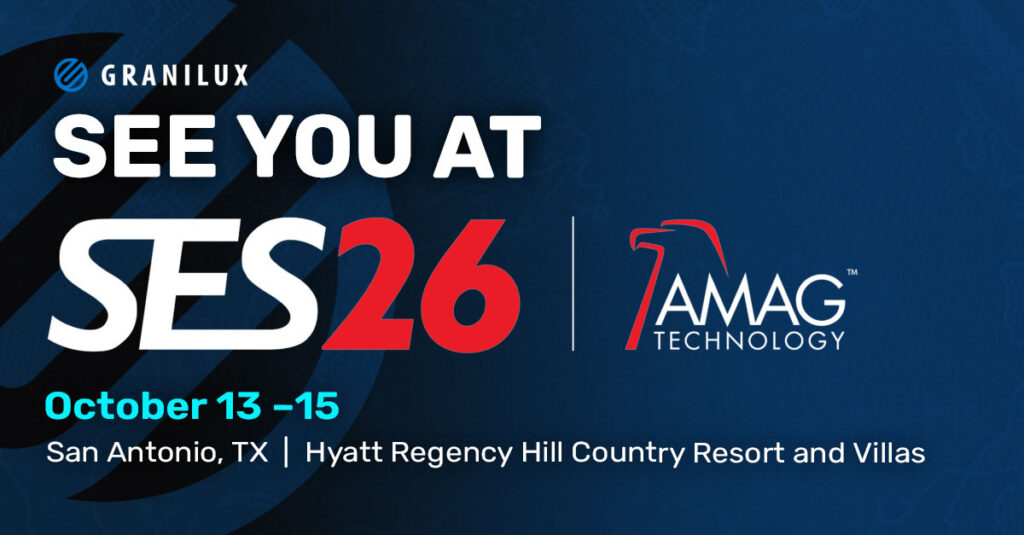 Granilux President, Kolbe Greer, and VP of Solutions and Consulting, Jeremiah Main, will attend AMAG Technology’s Security Engineering Symposium (SES) October 13-15 in San Antonio, TX.